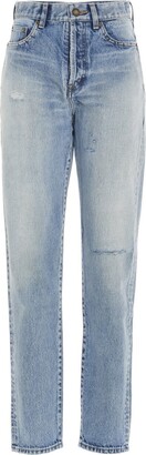 Saint Laurent High Waist Slim-Fit Jeans