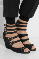 Thumbnail for your product : Chloé Cutout suede wedge sandals