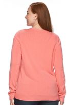 Thumbnail for your product : Croft & Barrow Plus Size Cozy Essential Solid Cardigan