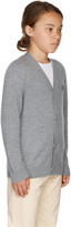 Thumbnail for your product : Acne Studios Kids Gray Wool Logo Cardigan
