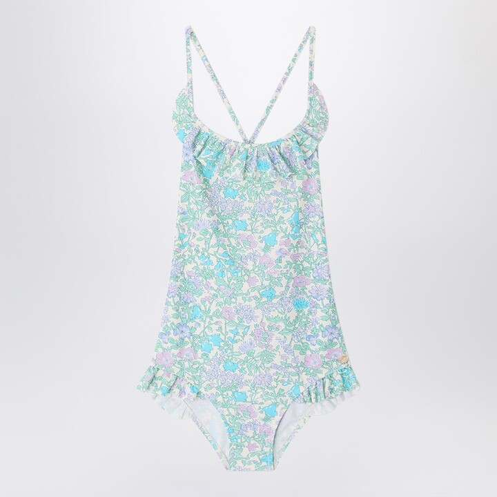 Lacy Liberty fabric one-piece swimsuit