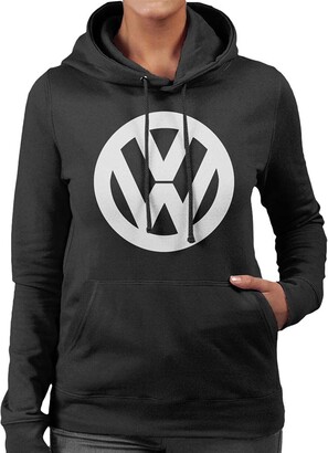 Volkswagen White VW Logo Classic Retro Women's Hooded Sweatshirt -  ShopStyle Jumpers & Hoodies