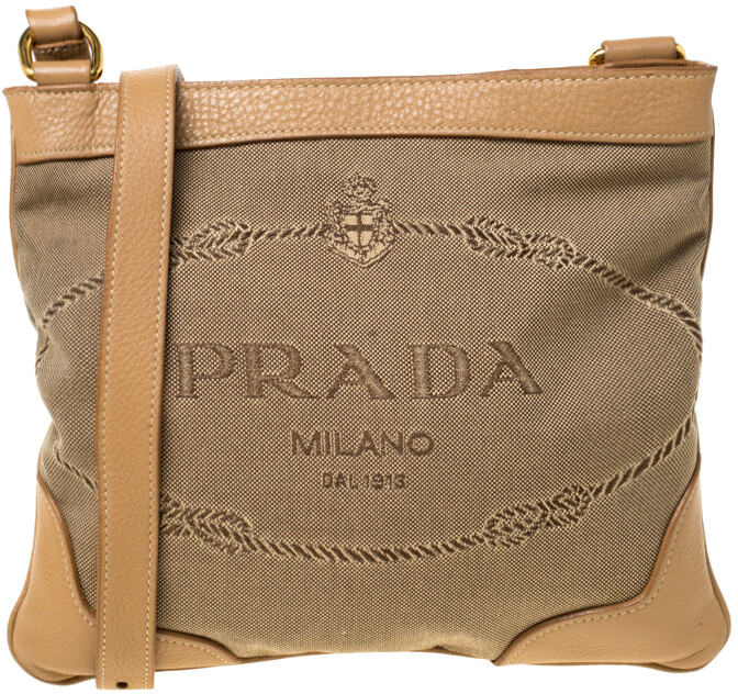 prada logo jacquard crossbody bag