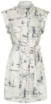 Thumbnail for your product : Burberry Scribble Print Silk Dress