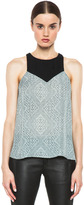 Thumbnail for your product : A.L.C. Myers Silk Top in White & Black