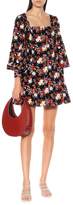 Thumbnail for your product : STAUD Floral velvet minidress