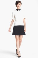 Thumbnail for your product : Victoria Beckham Victoria, Contrast Collar Tunic Dress