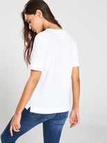 Thumbnail for your product : Whistles Rosa Double Trim T-Shirt - White
