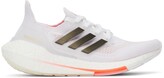 Thumbnail for your product : adidas White & Red Ultraboost 21 Sneakers