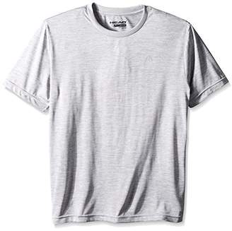 Head Men's Space Dye Hypertek Crewneck Gym Training & Workout T-Shirt - Short Sleeve Activewear Top