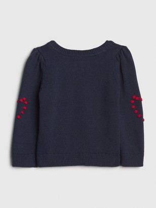 Gap Baby Heart Popcorn-Knit Sweater