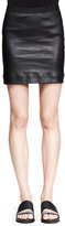 Thumbnail for your product : Helmut Lang Plonge Leather Pencil Skirt