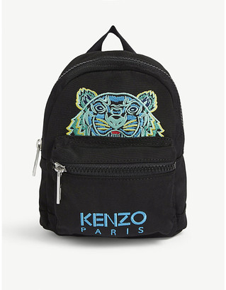 Kenzo Tiger embroidered mini canvas backpack