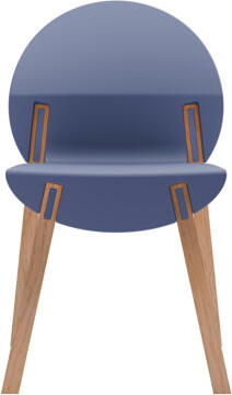 East Urban Home Crimson Red 4 - Pack Chairs, Indoor Use, Industrial Grade Strength, Seat, Genuine Oak Legs Piece Chair , Pp Solid Legs, , Science Backed Comfort