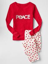 Thumbnail for your product : Gap Festive printed fleece PJ set