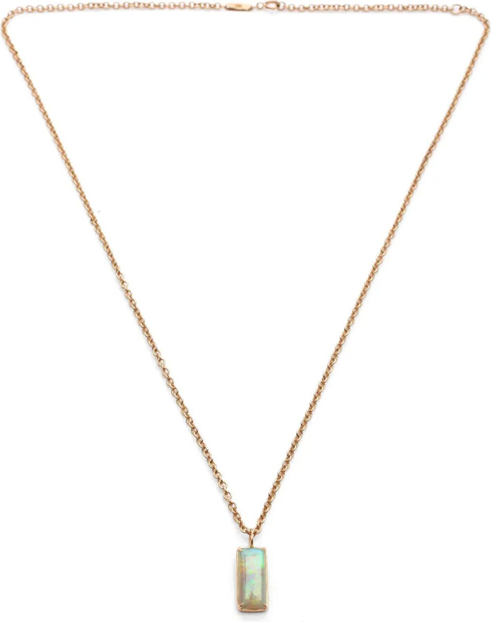 WWAKE 14kt yellow gold Opal Borealis necklace