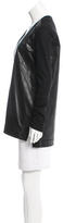 Thumbnail for your product : Helmut Lang Wool-Accented Leather Tunic w/ Tags