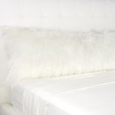 Thumbnail for your product : Thro White Faux Mongolian Body Pillow Cover