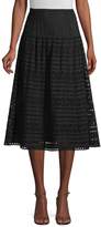 Thumbnail for your product : Nanette Lepore Lace Eyelet A-Line Skirt