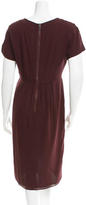 Thumbnail for your product : Burberry Short Sleeve Silk Dress