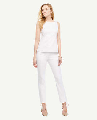 Ann Taylor The Petite Ankle Pant in Cotton Sateen - Devin Fit