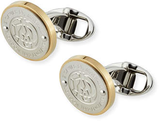 Dunhill Logo-Front Round Cuff Links