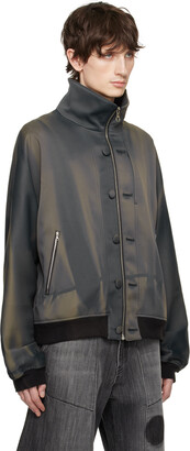 JiyongKim Green Sun-Bleached Bomber Jacket - ShopStyle