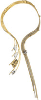 Thumbnail for your product : Erickson Beamon Heart of Gold gold-plated Swarovski crystal necklace