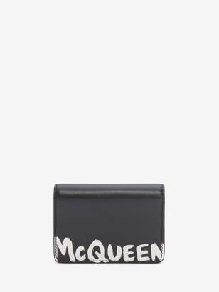 Alexander McQueen Graffiti Business Card Holder