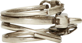 Thumbnail for your product : Maison Margiela Silver Assorted Hardware Ring