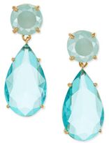Thumbnail for your product : Kate Spade Gold-Tone Colored Stone Drop Earrings