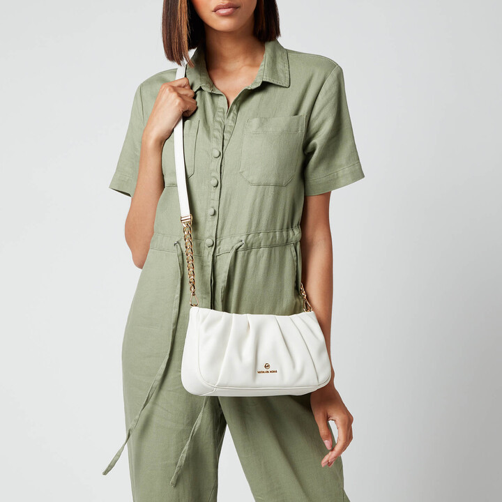 michael michael kors soft leather convertible clutch