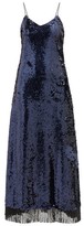 Thumbnail for your product : BLAZÉ MILANO Kelpie Beaded-hem Sequinned Dress - Navy