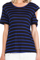 Thumbnail for your product : LnA Striped Mayan Tee