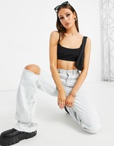 Thumbnail for your product : ASOS DESIGN mansy suit 90s crop top