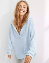 Thumbnail for your product : aerie CozyUp Waffle Sweater Hoodie