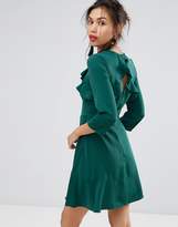 Thumbnail for your product : Warehouse Ruffle Front Skater Dress
