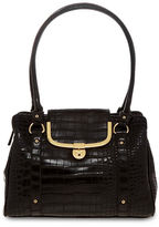 Thumbnail for your product : Lulu Guinness Lulu by Legacy Frame Croco-Embossed Tote