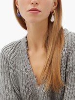 Thumbnail for your product : Timeless Pearly Mismatched 24kt Gold-plated Earrings And Charm Set - Blue Multi