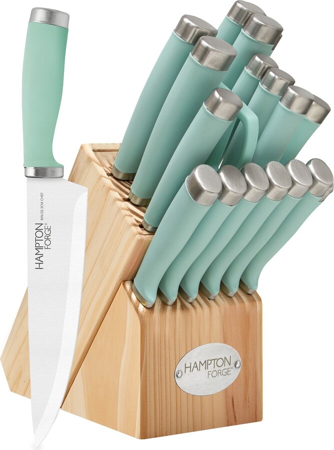Hampton Forge Epicure Pistachio 17 Pc Block Set