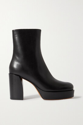 3.1 Phillip Lim Naomi Leather Ankle Boots - Black