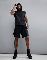 Thumbnail for your product : Reebok Combat glory sleeveless hoodie in black ce2538