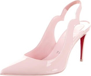 Christian Louboutin Hot Chick Sling 85 Patent Leather Slingback Pumps w/  Tags - ShopStyle