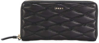 DKNY quilted zipped wallet