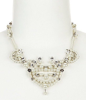 Givenchy Faux-Pearl & Crystal Collar Necklace