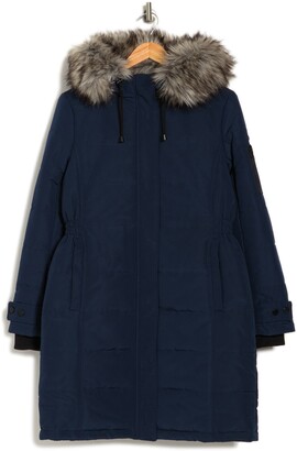 Lucky Brand Faux Fur Trim Hooded Parka - ShopStyle