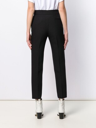 MSGM Cropped Slim-Fit Trousers