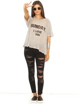 Thumbnail for your product : Wildfox Couture Dear Sunday Perfect Tee in Vintage Lace