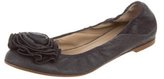 Thumbnail for your product : Valentino Denim Rosette Flats