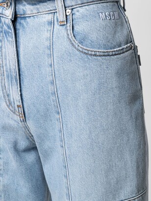 MSGM Tied-Cuff Denim Jeans